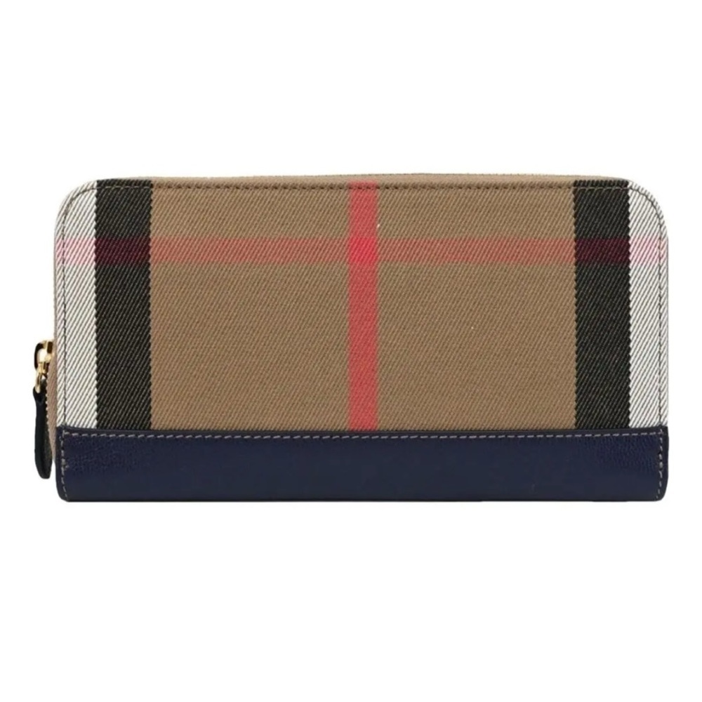 Women’s Burberry classic check zip around wallet made in Italy